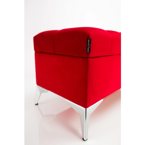 Kufer Pikowany CHESTERFIELD Czerwony / Model Q-2 Rozmiary od 50 cm do 200 cm